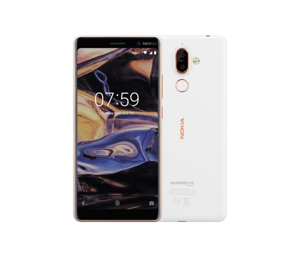 Nokia 7 Plus Dual SIM biało-miedziany - 424505 - zdjęcie
